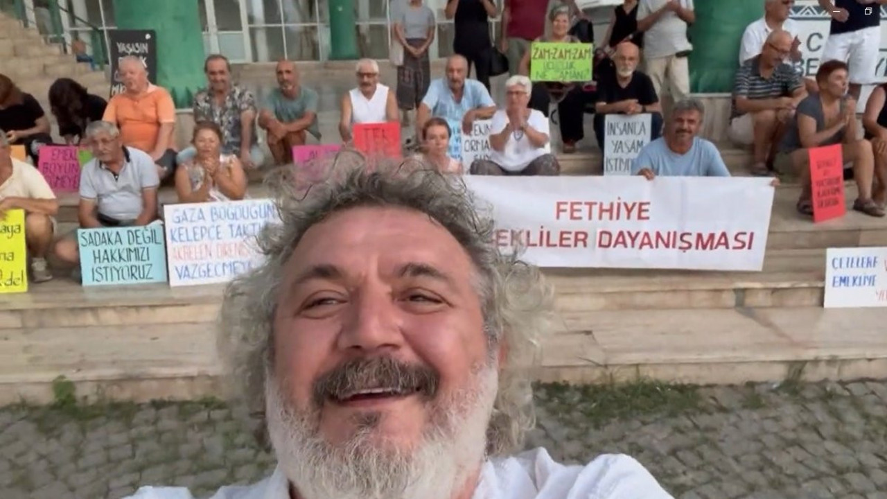 Mandıra Filozofu'ndan oturma eylemindeki emeklilere destek