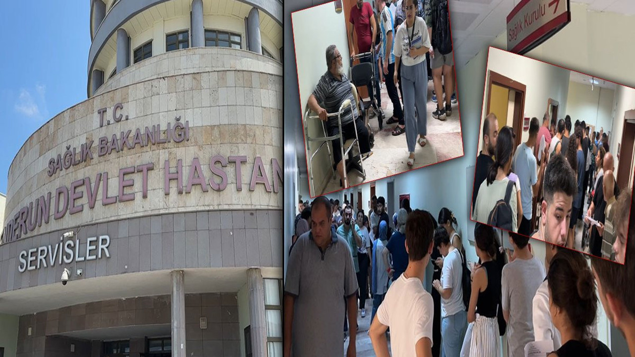 Deprem bölgesinde hastane çilesi