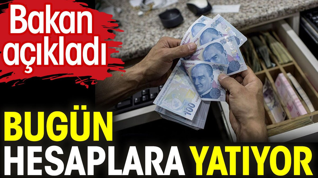 Tarım Bakanı açıkladı. Bugün hesaplara yatıyor