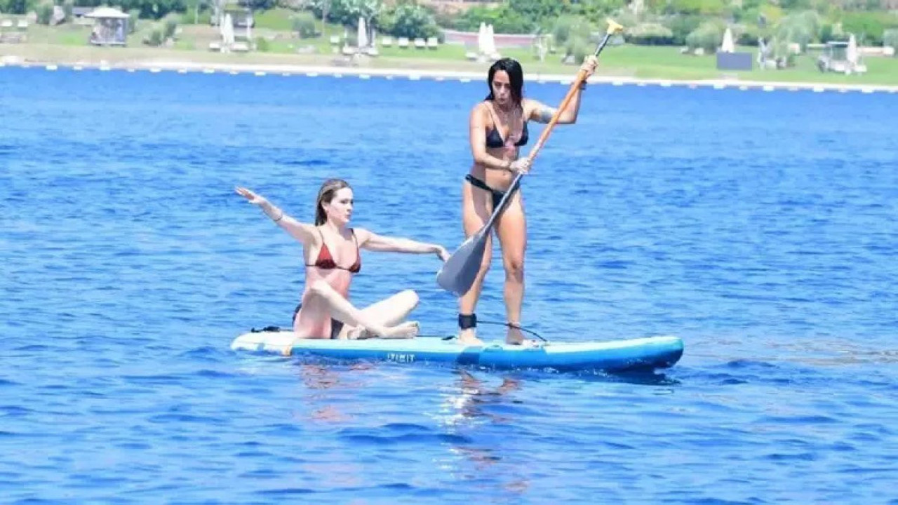 Yasemin Yürük kürek sörfüne merak sardı