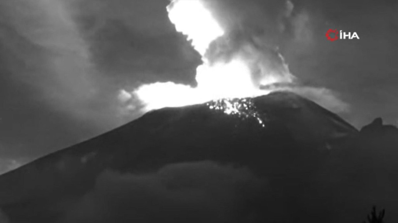 Popocatepetl Yanardağı’nda 3 yeni patlama (28 Ağustos 2023)