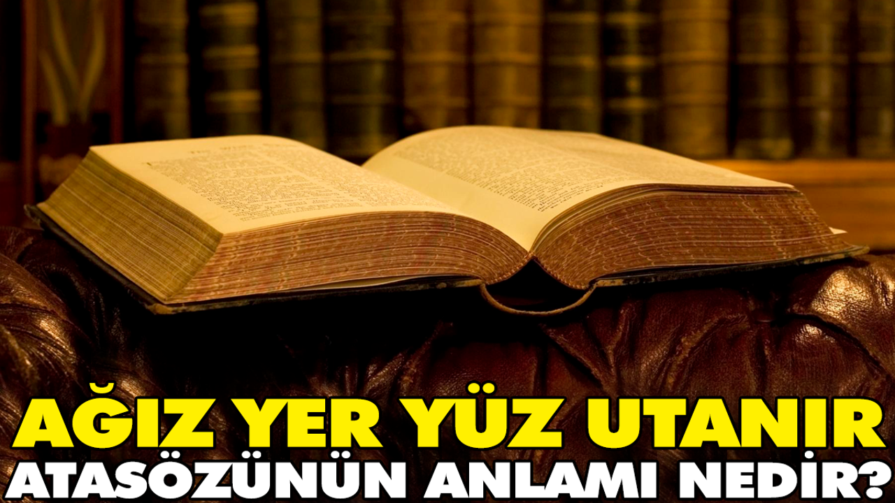 Ağız yer yüz utanır atasözünün anlamı nedir?