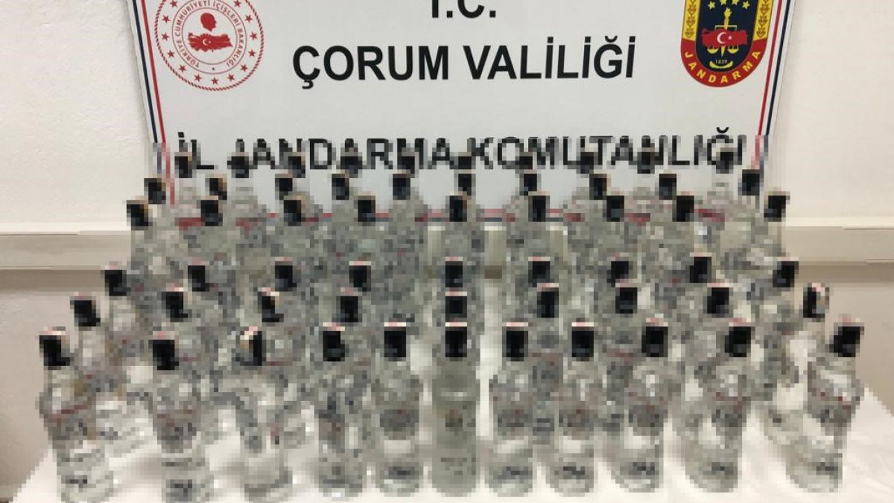 Çorum'da kaçak alkol operasyonu
