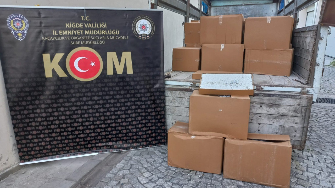 7 milyon 550 bin adet kaçak makaron ele geçirildi