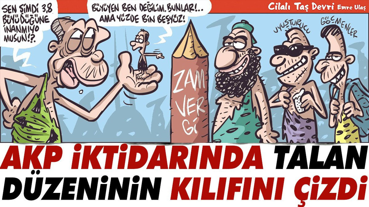 Yer yerinden oynatacak karikatür. Emre ulaş çizdi