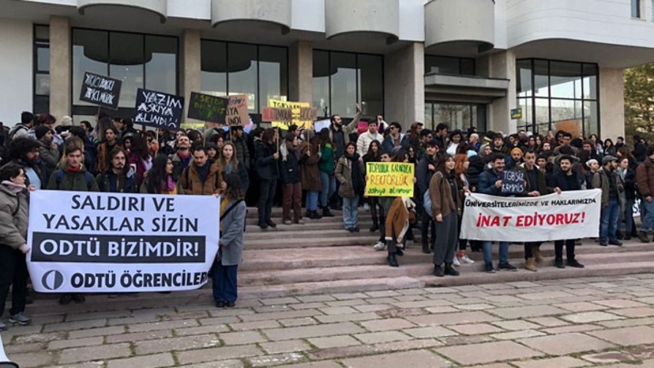 ODTÜ'de öğrencilerin oturması yasaklandı. Sonunda bu da oldu