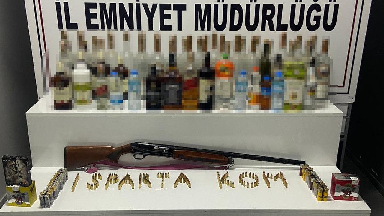 Isparta'da kaçak içki operasyonu