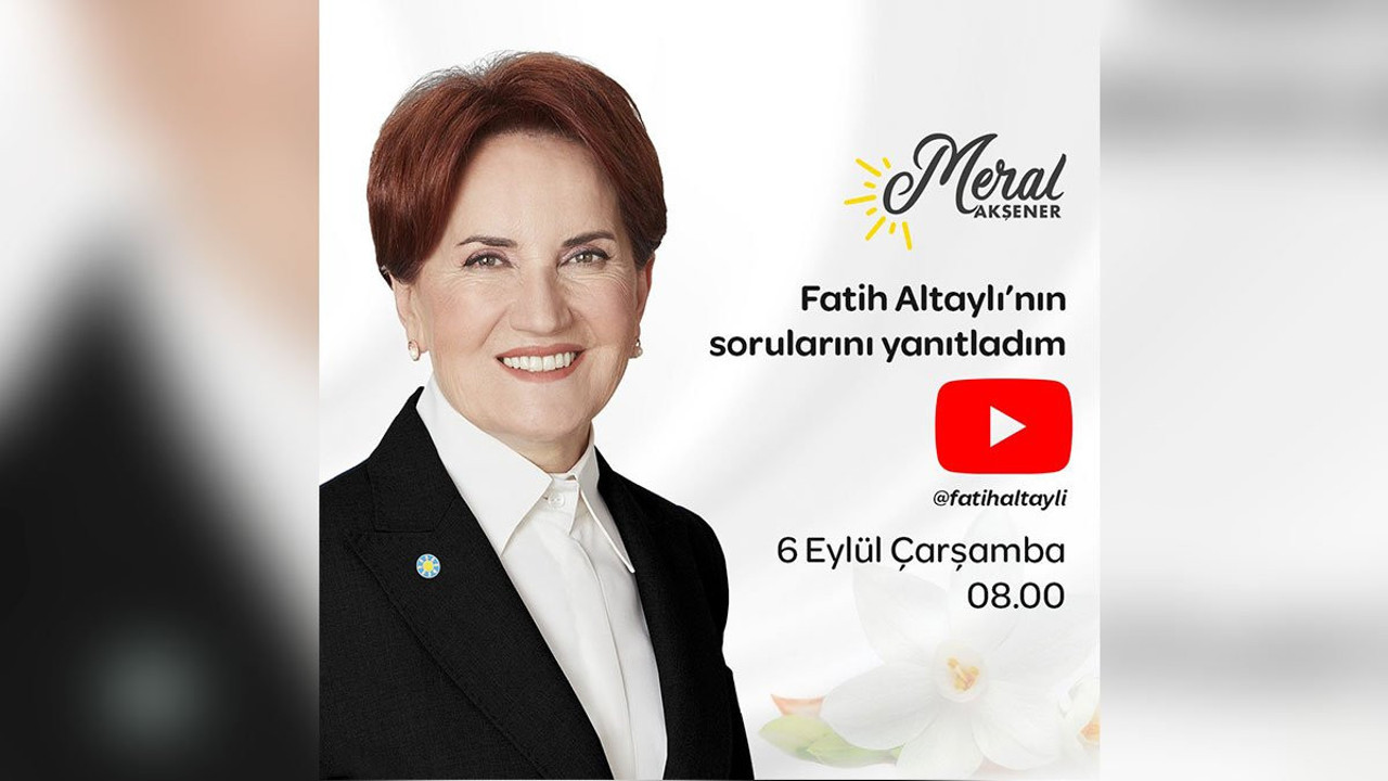 Fatih Altaylı sordu, Meral Akşener yanıtladı
