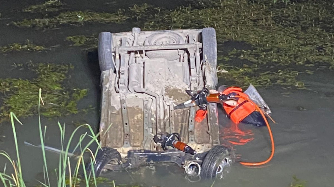 Samsun'da otomobil kanala uçtu: 1 ölü