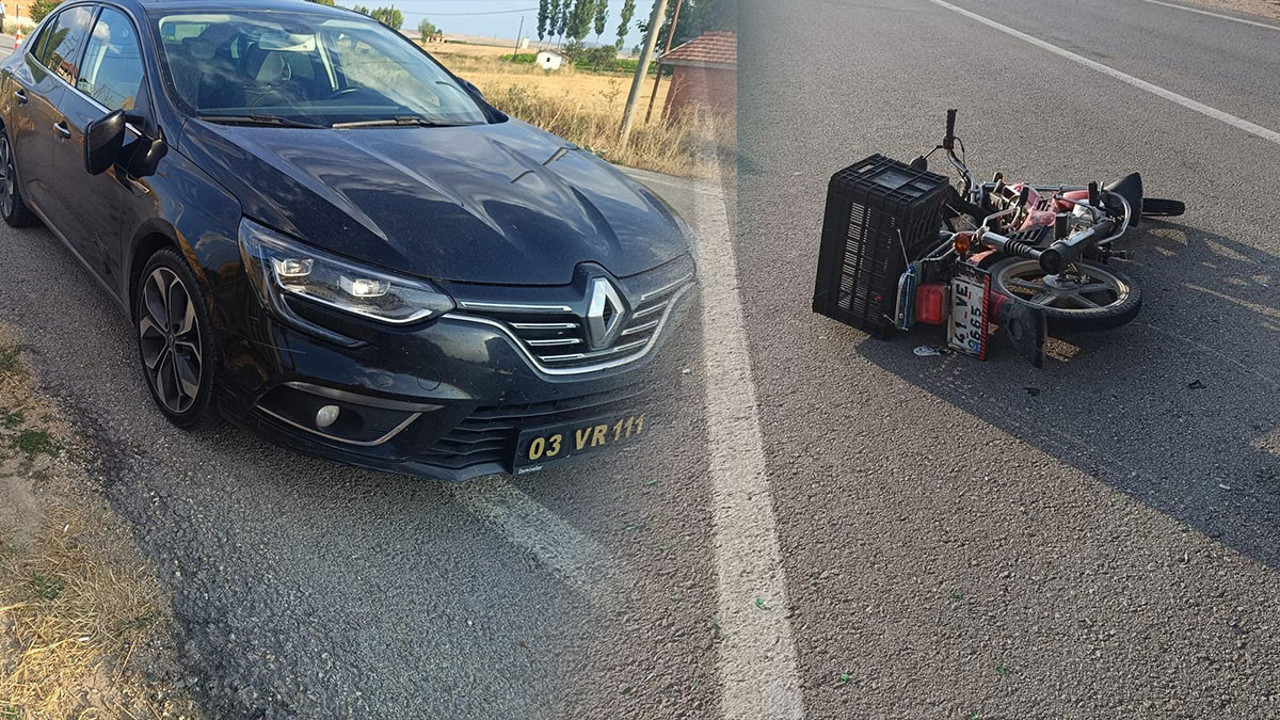 Belediye başkanı makam aracıyla motosikletliye çarptı