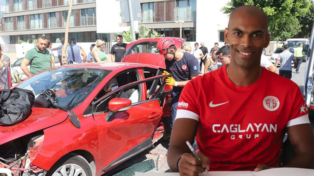 Antalyasporlu Naldo'nun ailesi trafik kazası geçirdi. Oğlunun durumu kritik