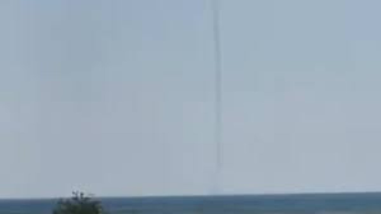 Ordu'da hortum. 5 dakika sürdü, herkes cep telefonlara sarıldı