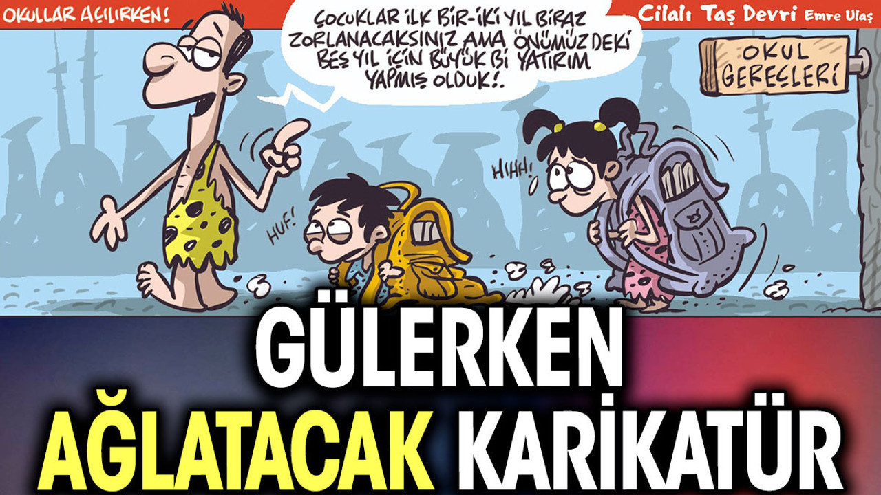 Gülerken ağlatacak karikatür. Emre Ulaş çizdi