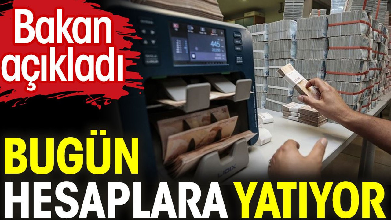 Bakan açıkladı. Bugün hesaplara yatıyor (12 Eylül 2023)