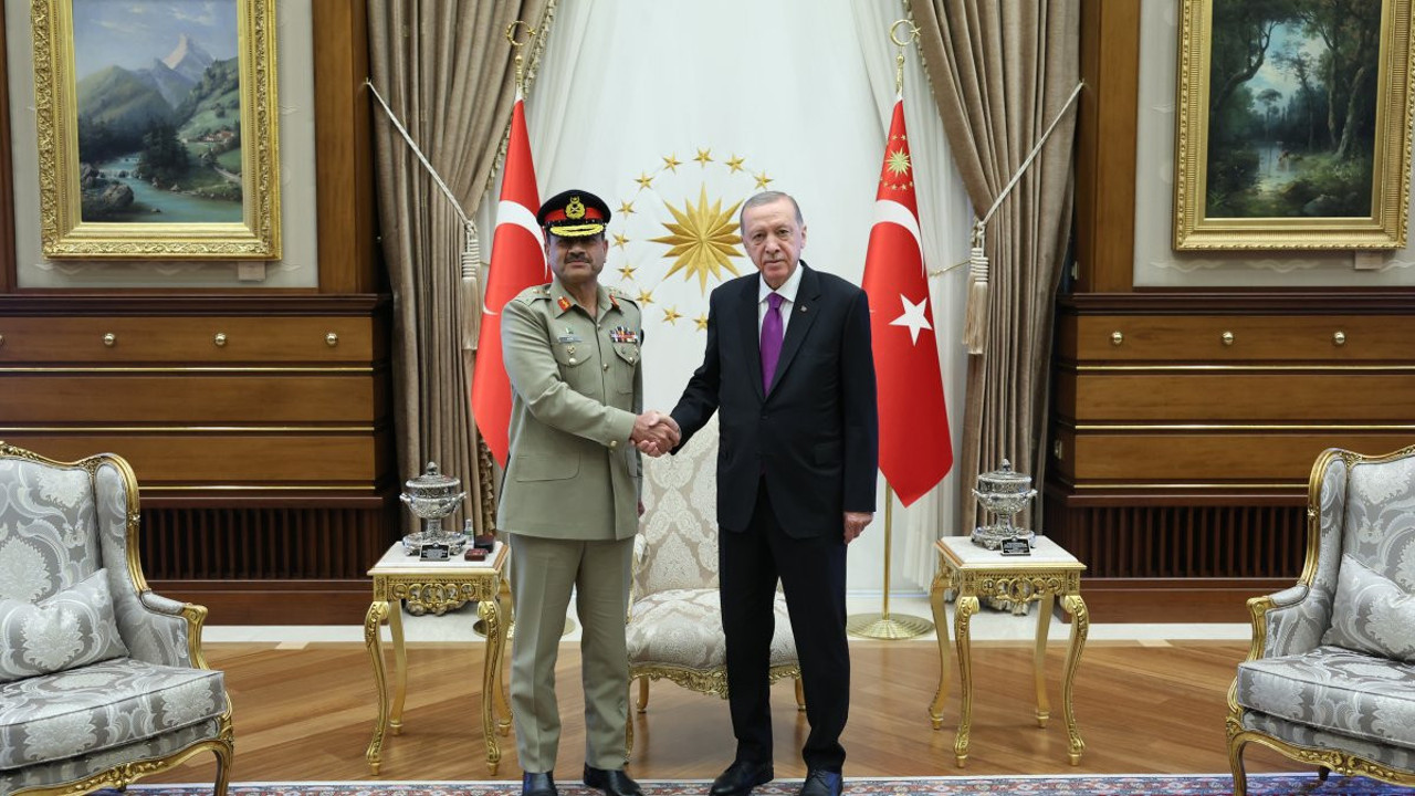 Erdoğan, Pakistan Kara Kuvvetleri Komutanı Munir'i kabul etti