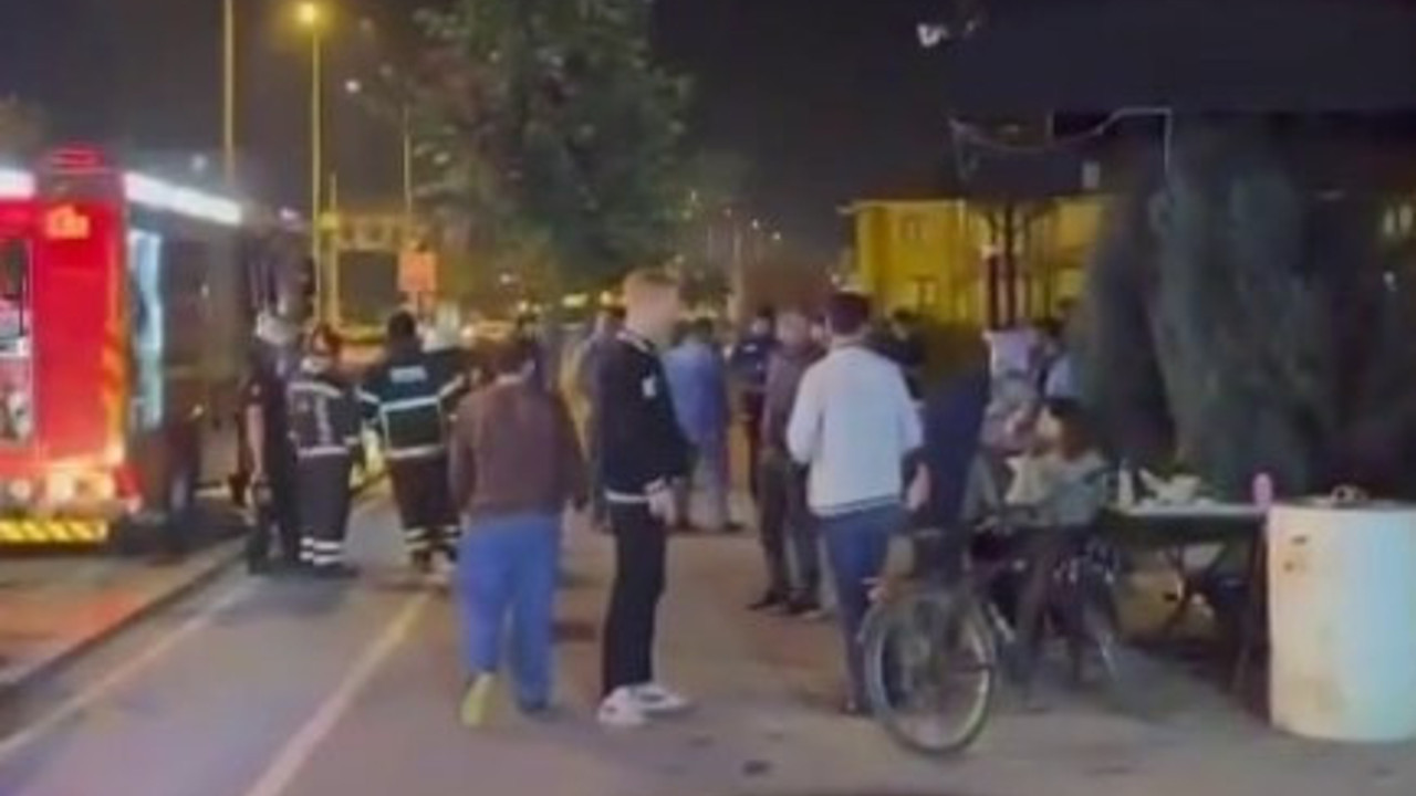 Kafede açık unutulan fritöz yangına sebep oldu