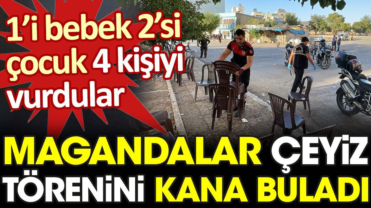 Magandalar çeyiz törenini kana buladı