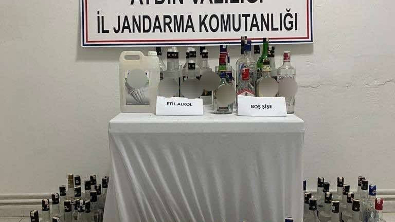 Sahte alkol imalathanesine baskın: 1 yakalama