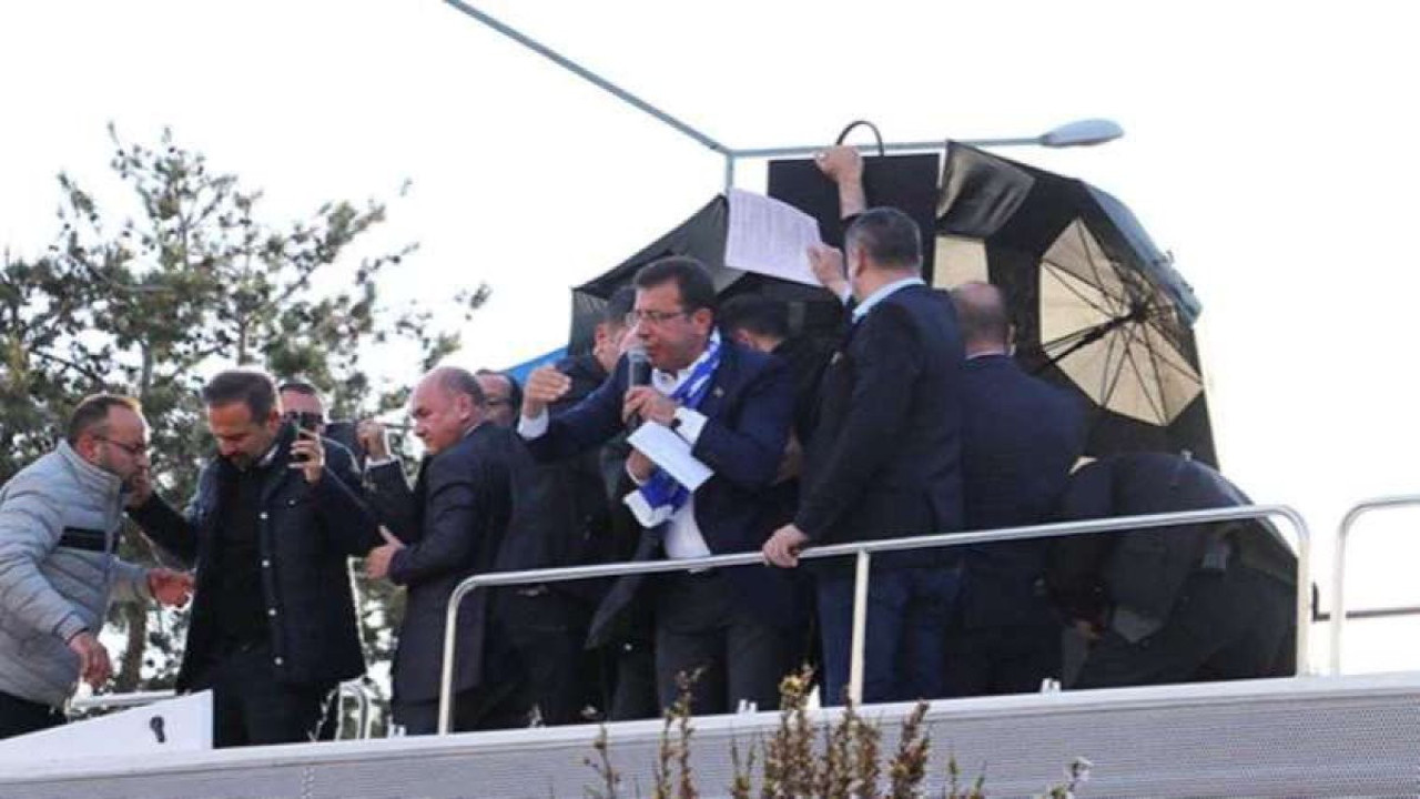 İmamoğlu’na taş değil çiçek atmışlar. Erzurum mitingindeki taşlı saldırıyı yapanlardan pes dedirten savunma