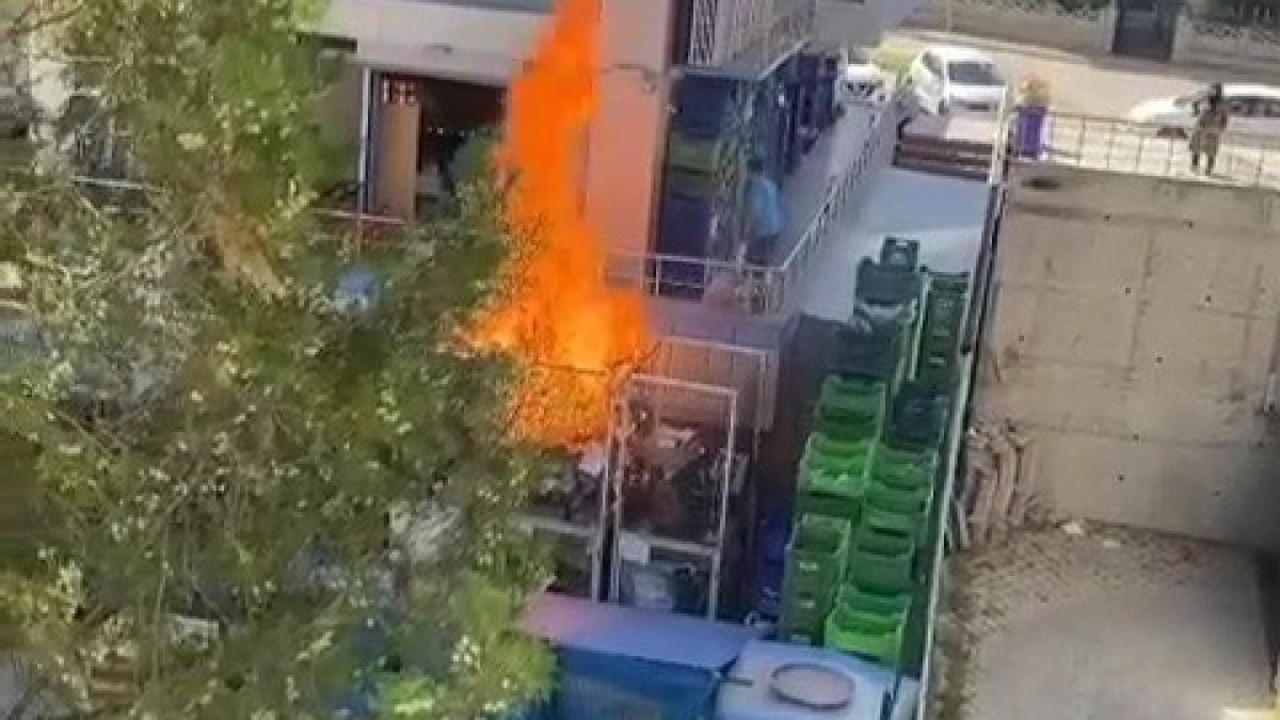 Market deposu alevlere teslim oldu (18 Eylül 2023)