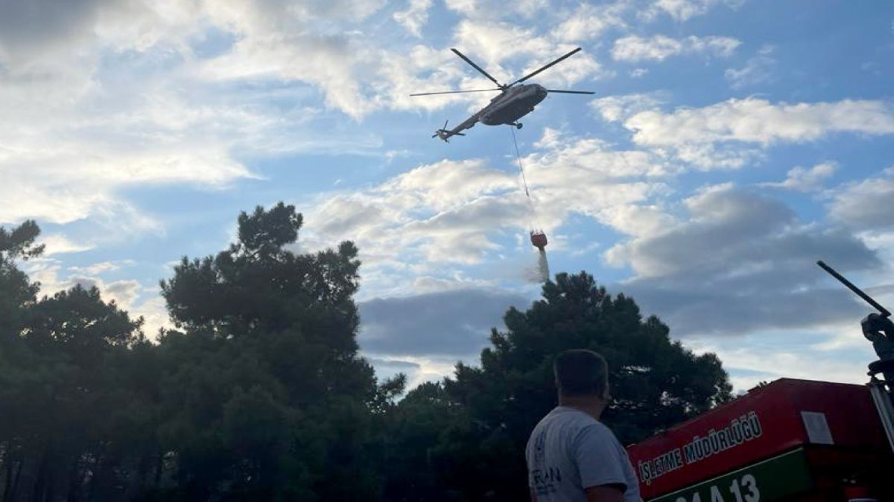 İstanbul Ümraniye'de orman yangını