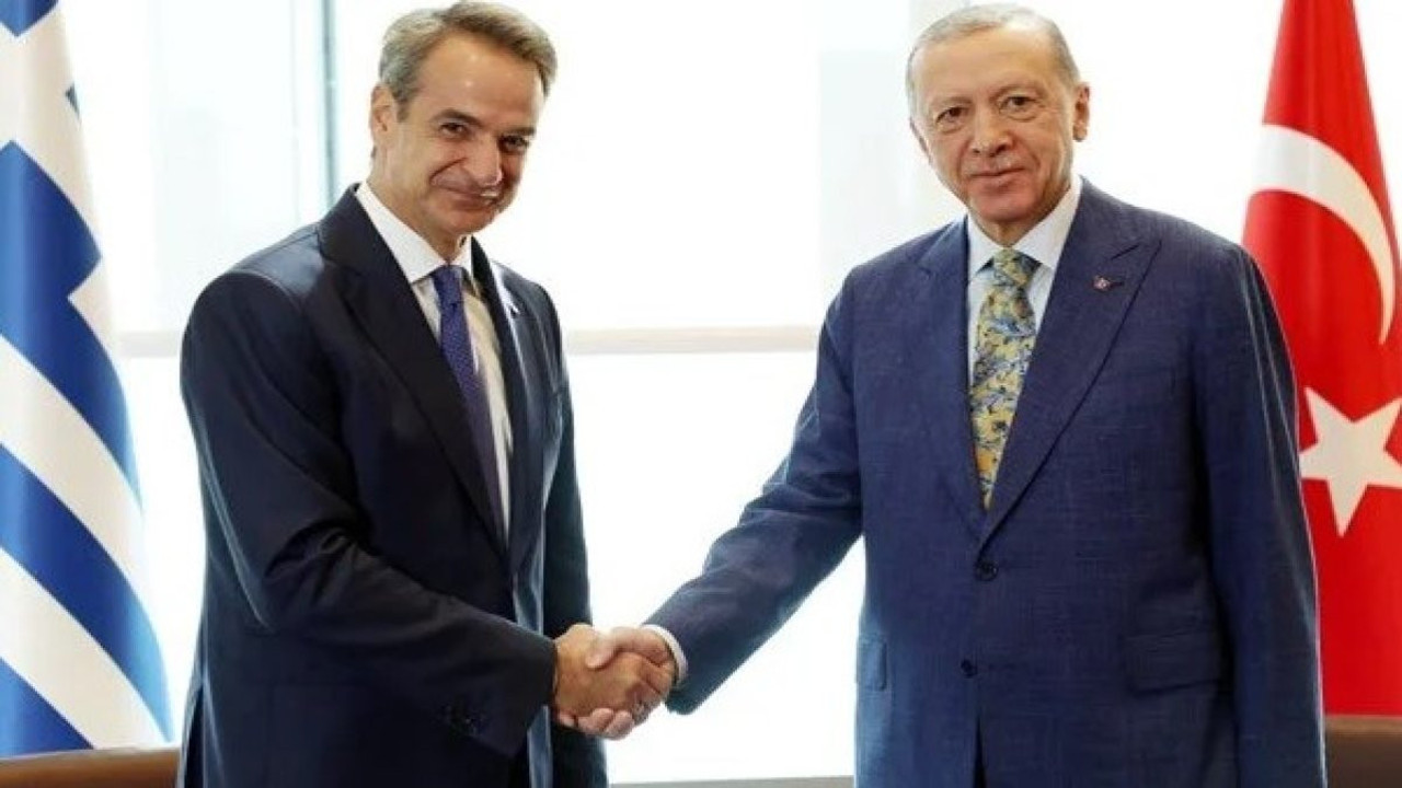 Cumhurbaşkanı Erdoğan Miçotakis ile görüştü