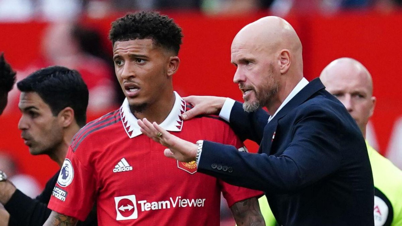 Erik Ten Hag'dan Jadon Sancho açıklaması. Hollandalı neşteri vurdu