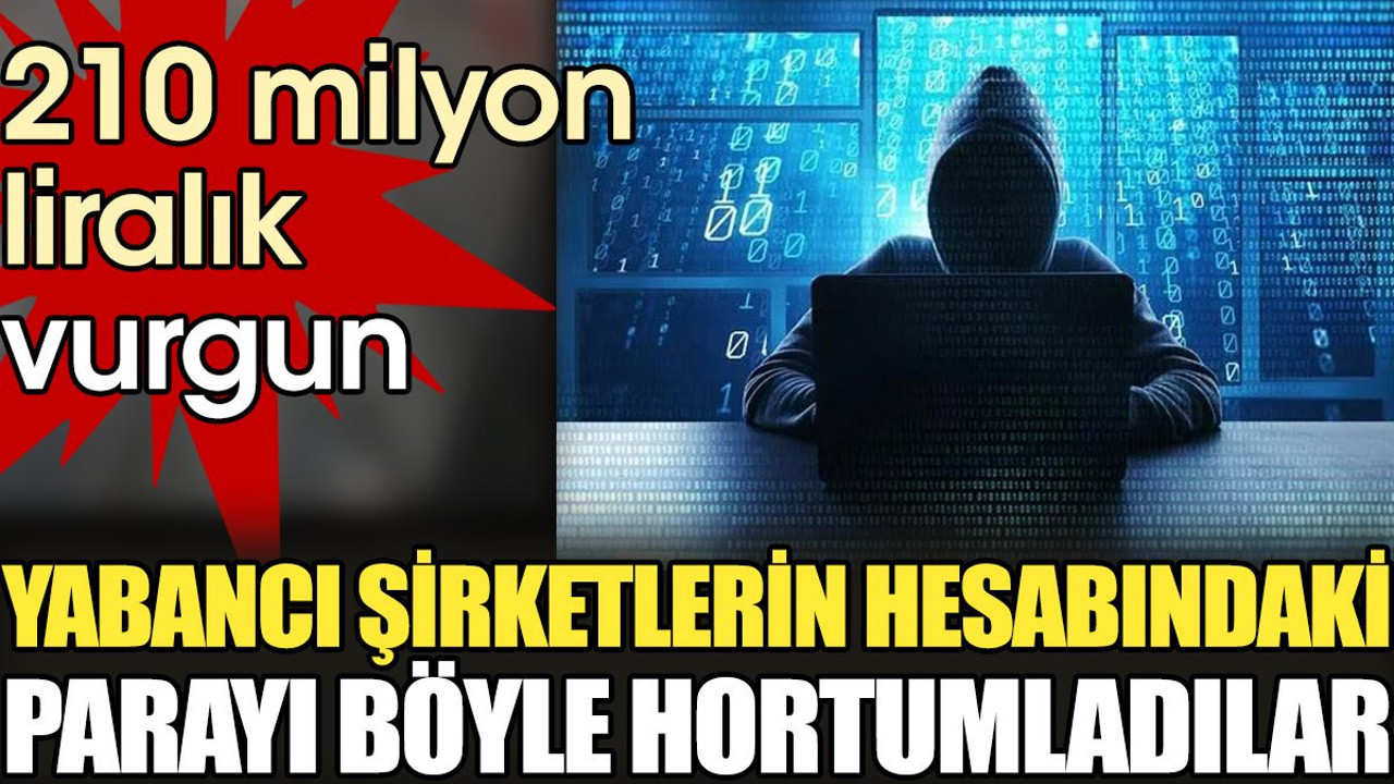 210 milyonluk vurgun. Yabancı şirketlerin hesabındaki parayı böyle hortumladılar