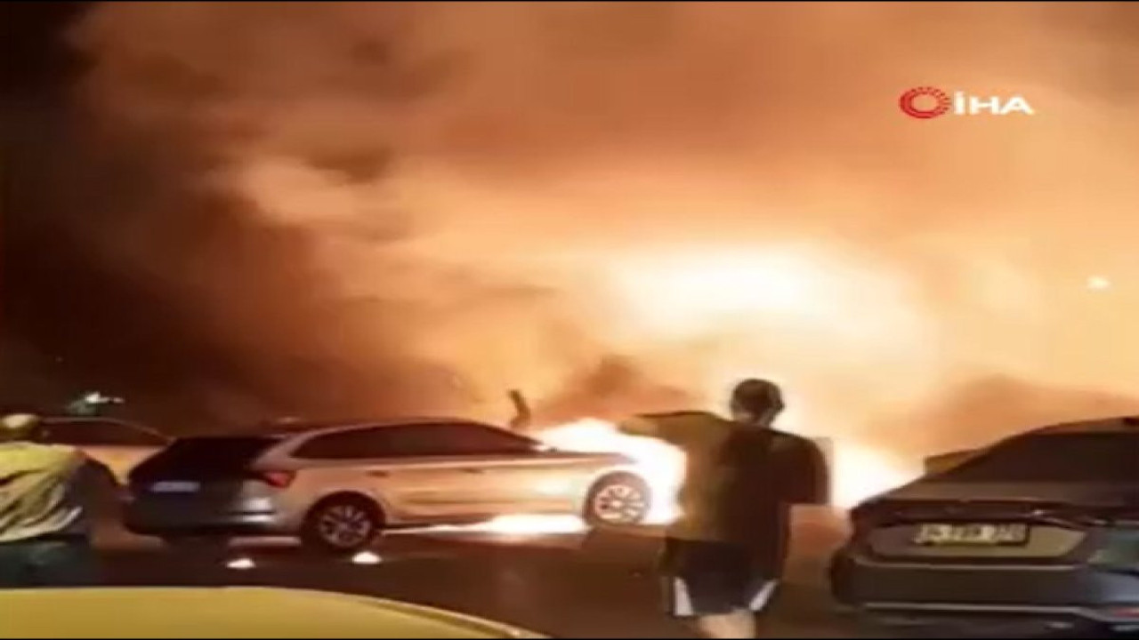 Torpille oynamanın sonucu facia oldu. 2 araç alevlere teslim oldu