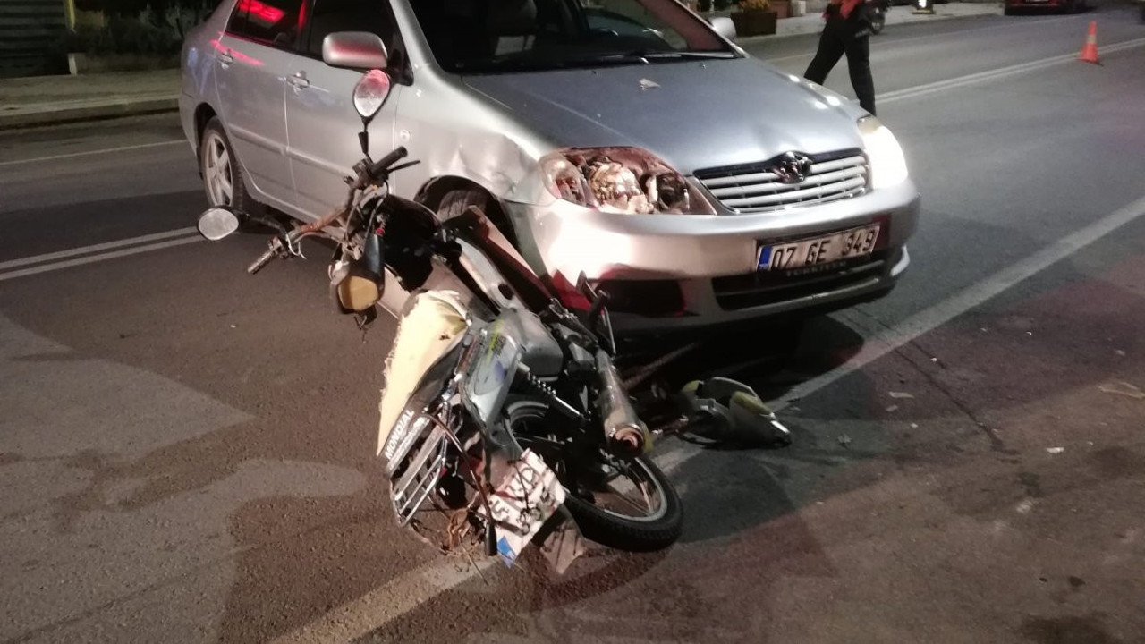 Burdur’da motosiklet ile otomobil çarpıştı: 1 yaralı