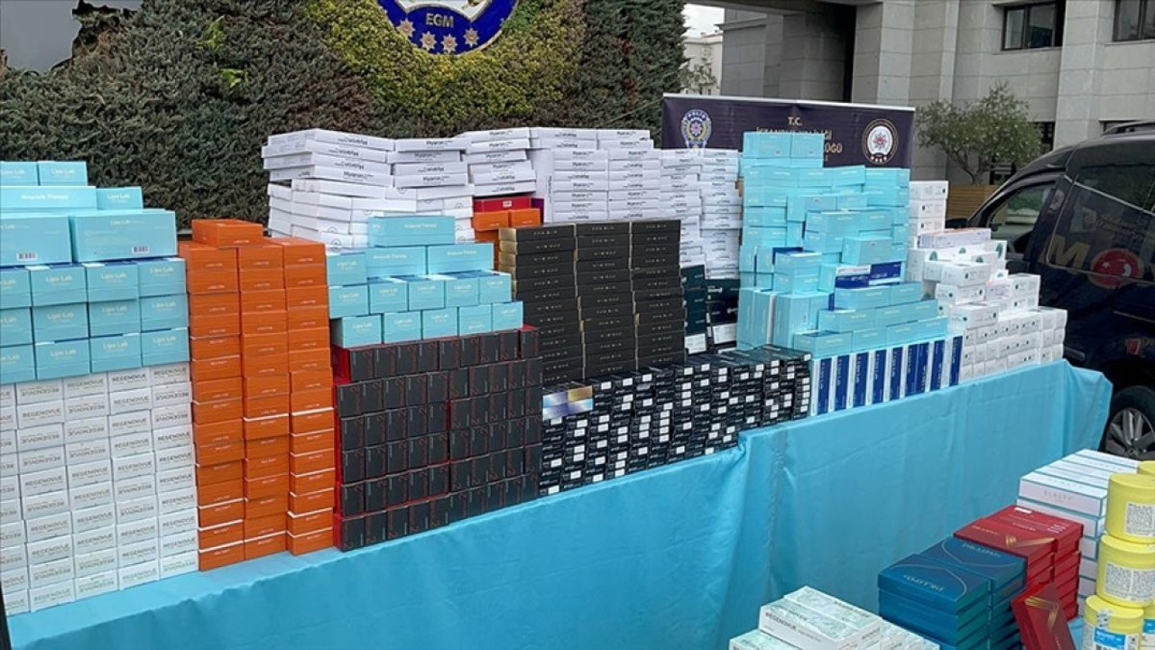 İstanbul'da 5 adrese operasyon. Binlerce botoks ilacı ele geçirildi. Polis kaçakçılara 'dur' dedi