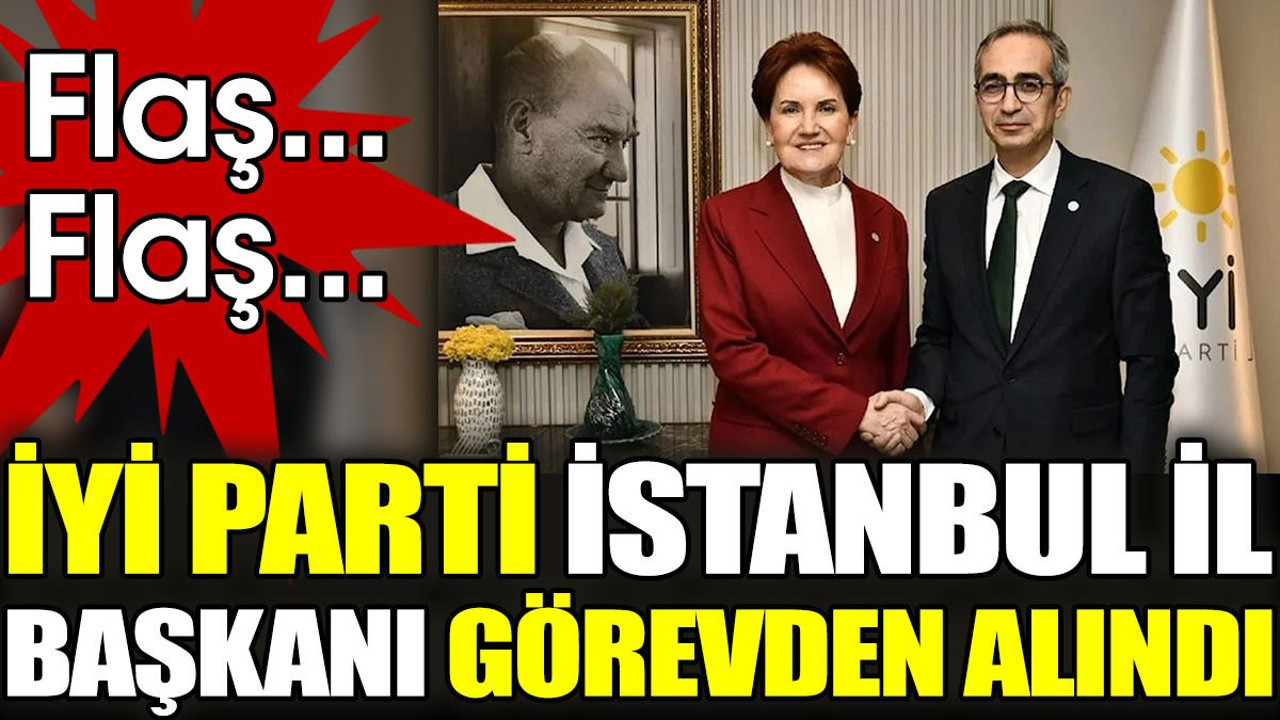 Son dakika... İYİ Parti İstanbul İl Başkanı görevden alındı