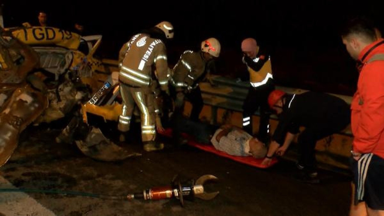 Kaza sonrası şoka giren taksi şoförü ekipleri harekete geçirdi: Ormanlık alanda geniş çaplı arama