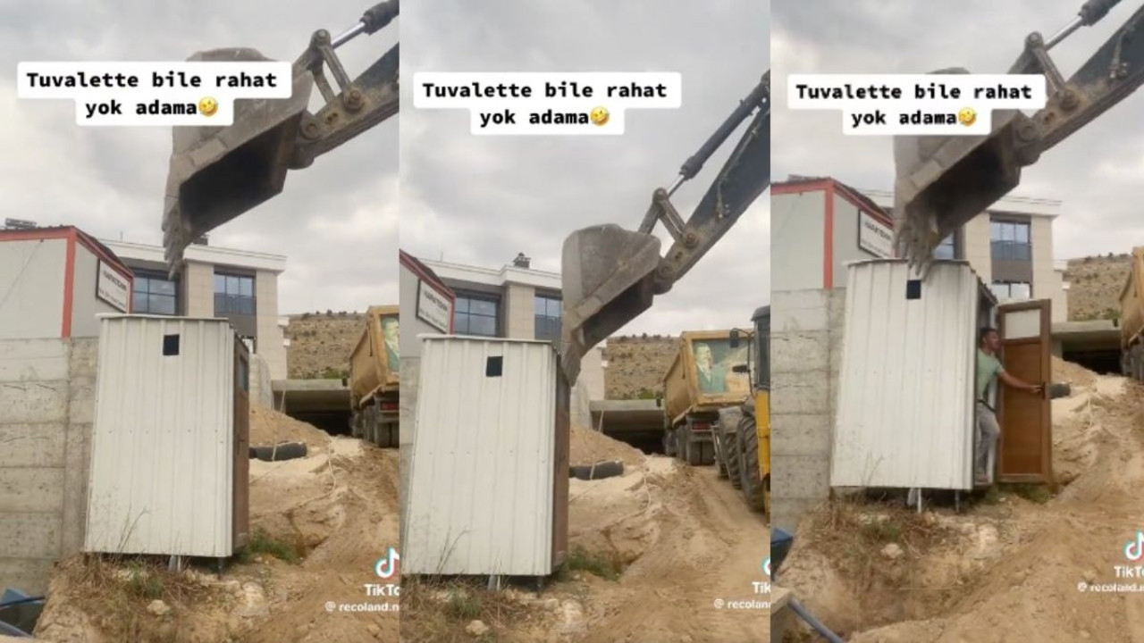 Kepçe operatöründen kepçeli şaka