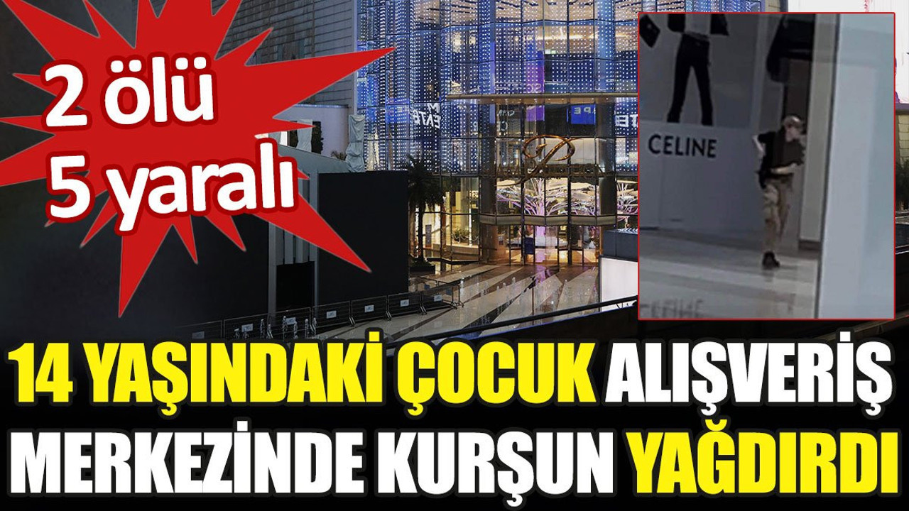 14 yaşındaki çocuk alışveriş merkezinde kurşun yağdırdı: 2 ölü 5 yaralı