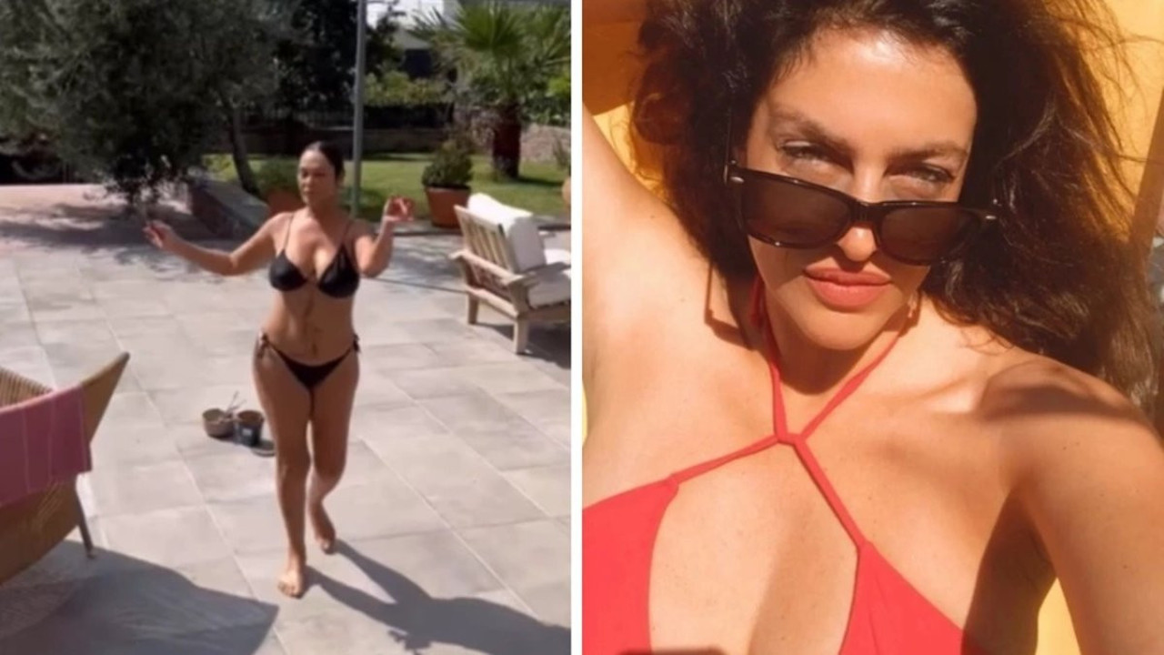 Hülya Avşar siyah bikinisiyle dans ederek yaza veda etti. Tuğba Ekinci’den yorum gecikmedi