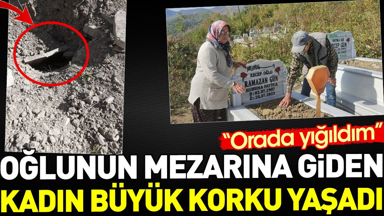 Oğlunun mezarına giden kadın büyük korku yaşadı. "Orada yığıldım"