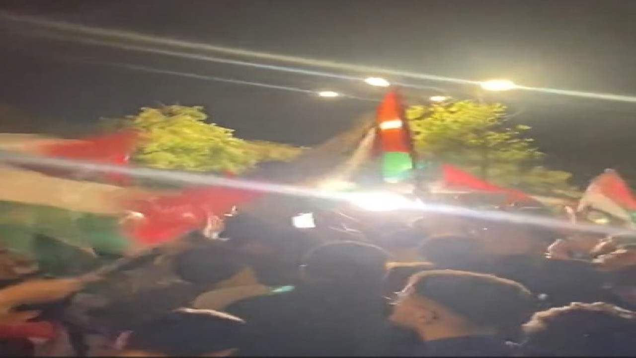 Sığınmacıların yoğun olarak yaşadığı Fatih’te Filistin’e destek mitingi yapıldı