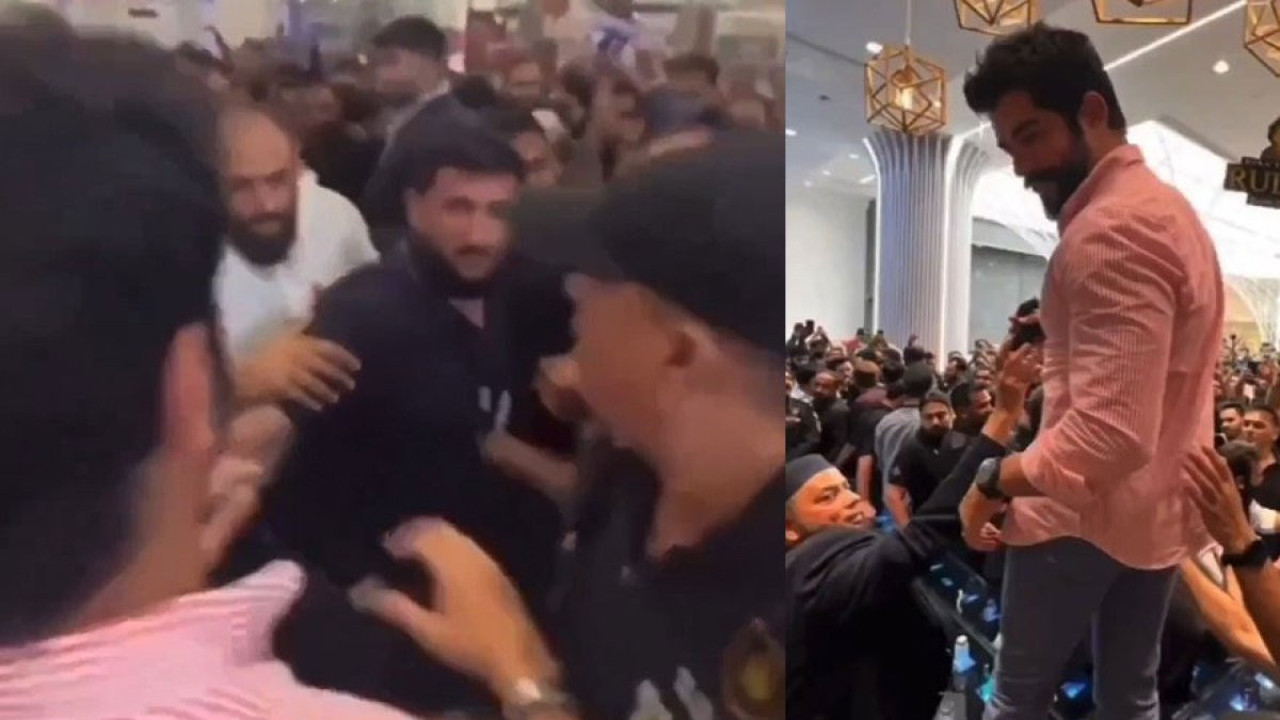 Burak Özçivit kendisini görmeye gelen erkekler tarafından neredeyse eziliyordu