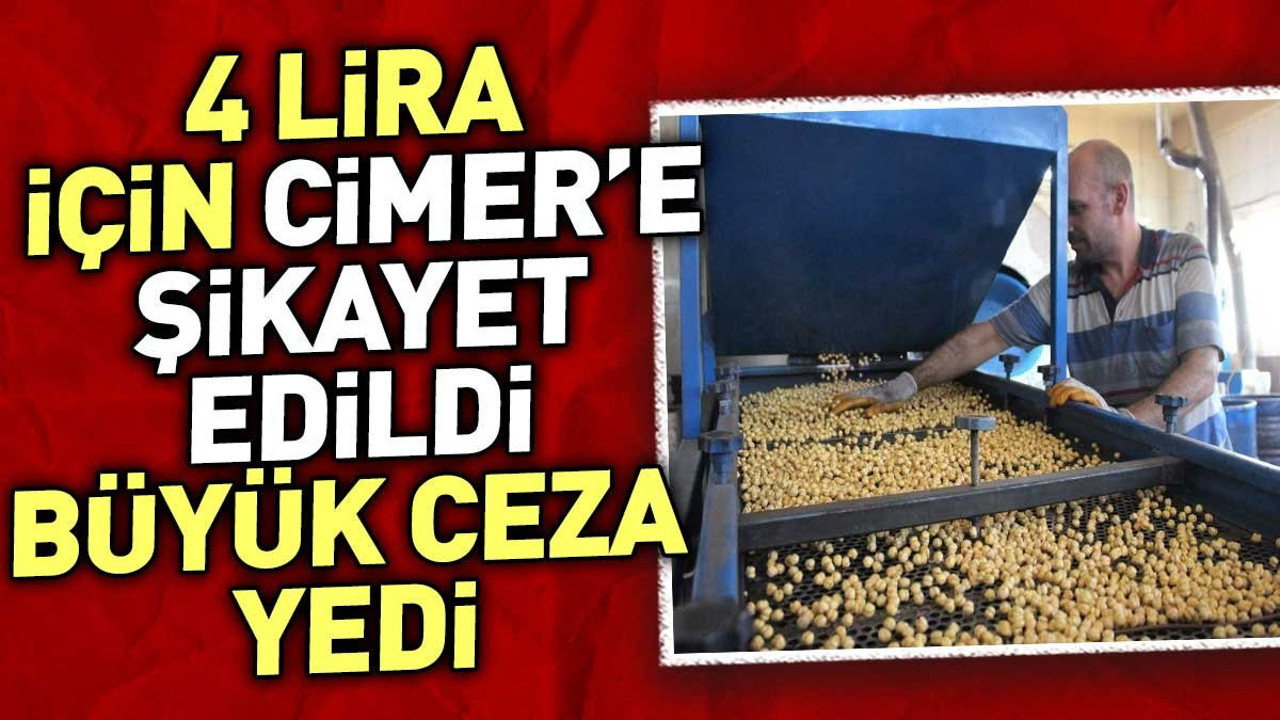 CİMER'e 4 TL'lik şikayet. Büyük ceza geldi