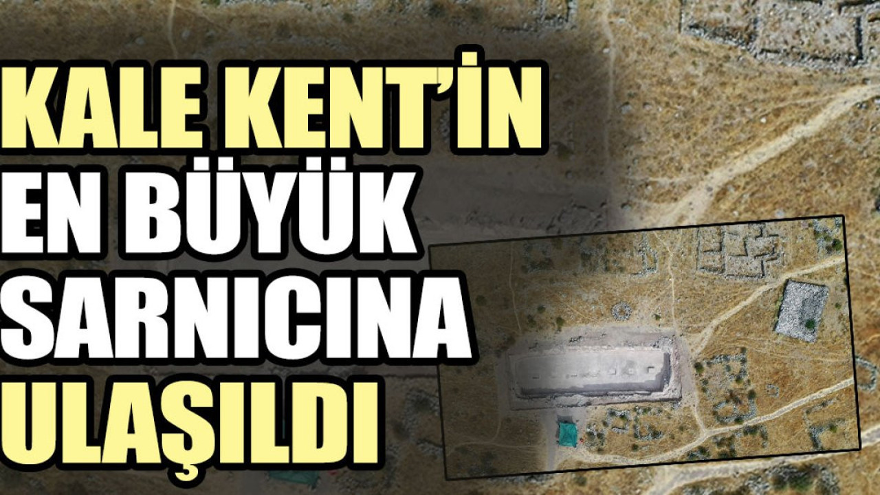 Kale Kent’in en büyük sarnıcına ulaşıldı