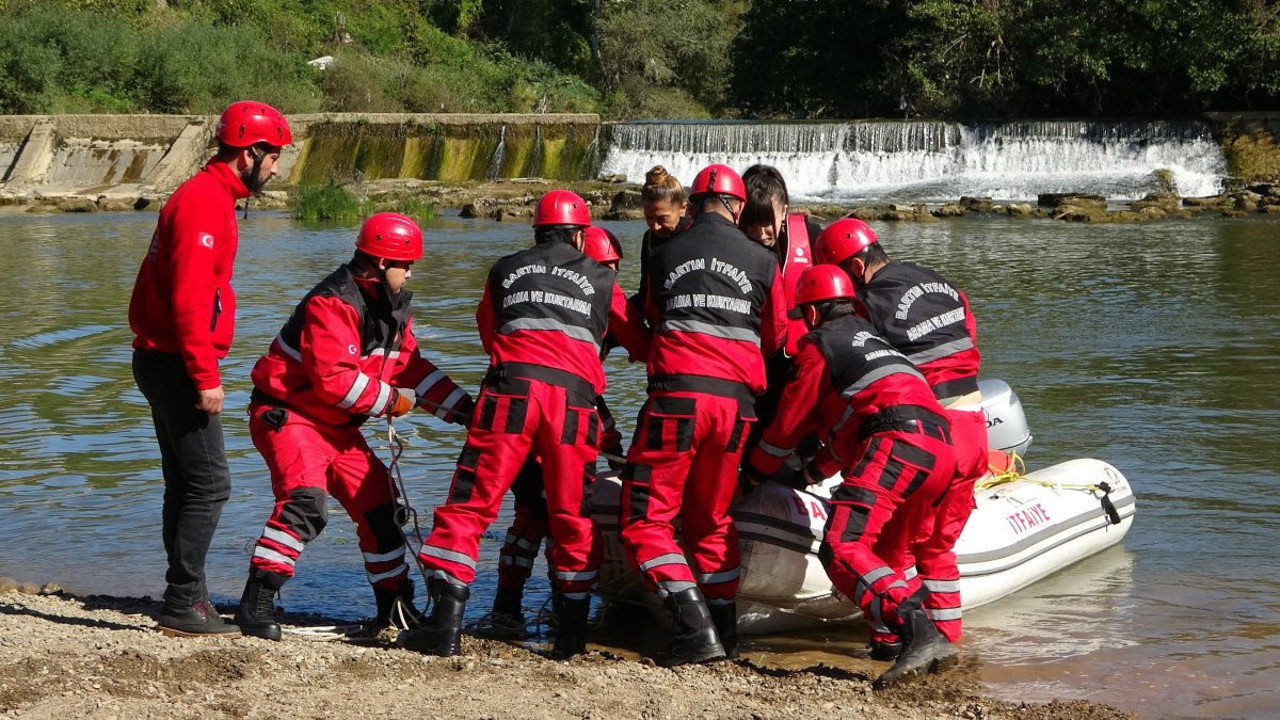 Bartın'da sel tatbikatı