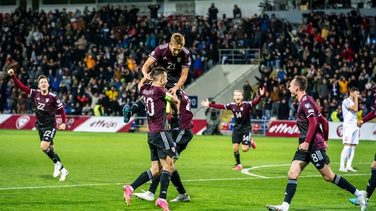 Letonya kazandı. Sonucu A Milli Takım'a yaradı