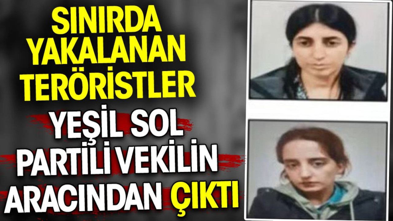 Sınırda yakalanan teröristler Yeşil Sol Partili vekilin aracından çıktı