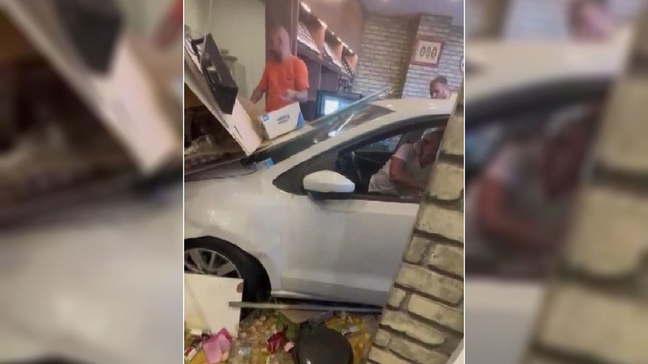 Beylikdüzü'nde otomobil fırına daldı