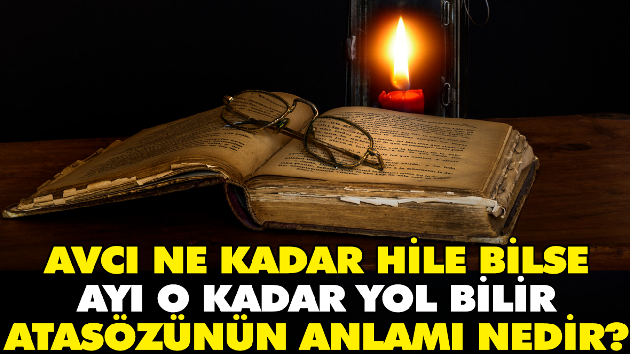 Avcı ne kadar hile bilse ayı o kadar yol bilir atasözünün anlamı nedir?