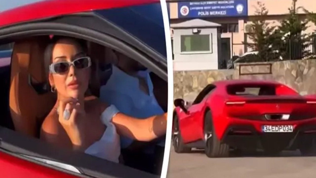 Dilan Polat kırmızı Ferrari ile karakola gittiği iddia edildi. Hani MASAK el koymuştu