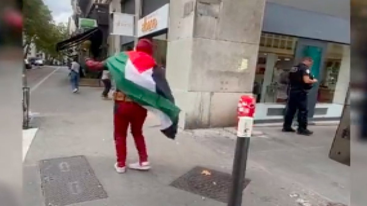 2 milyon takipçili Fransız internet fenomeninden Filistin'e kostümlü ve danslı destek