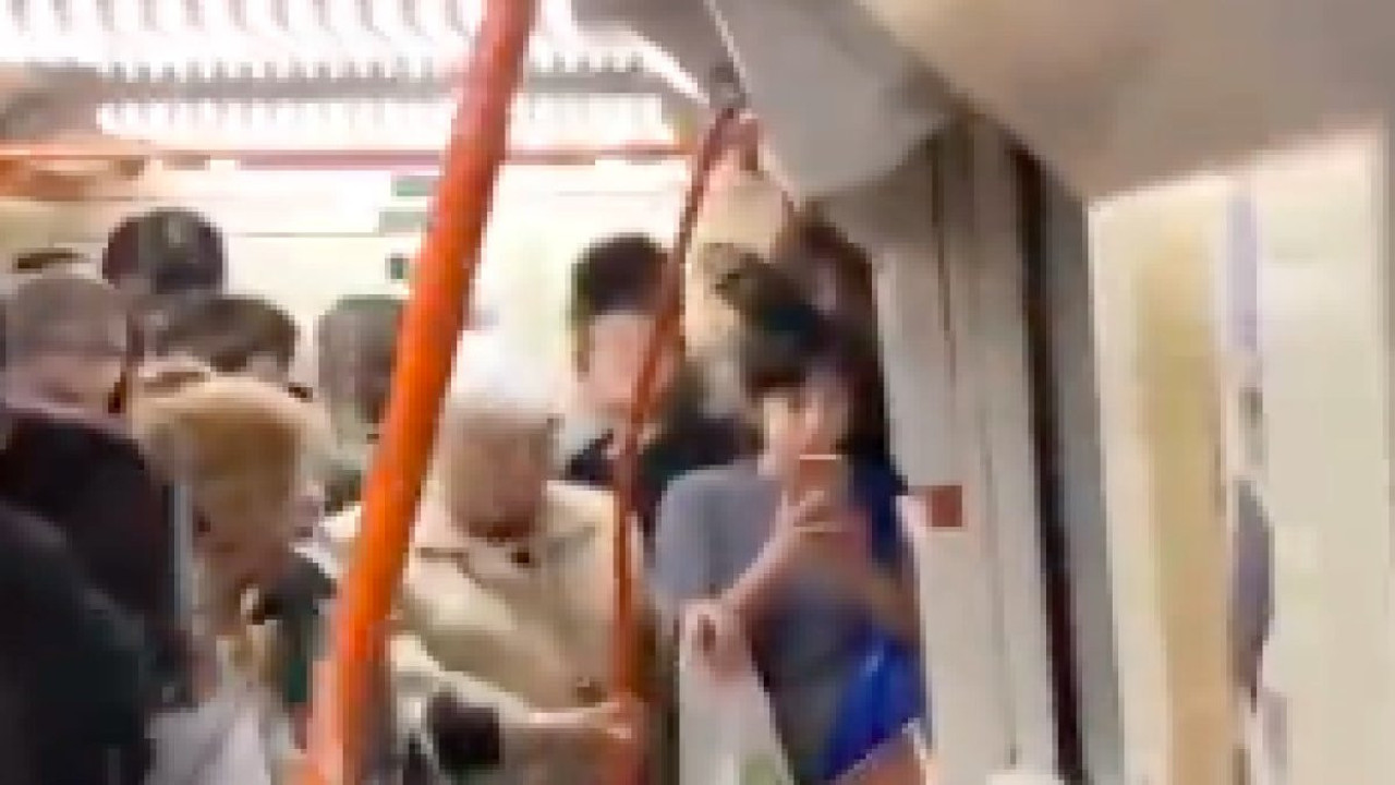 Madrid metrosunu su bastı