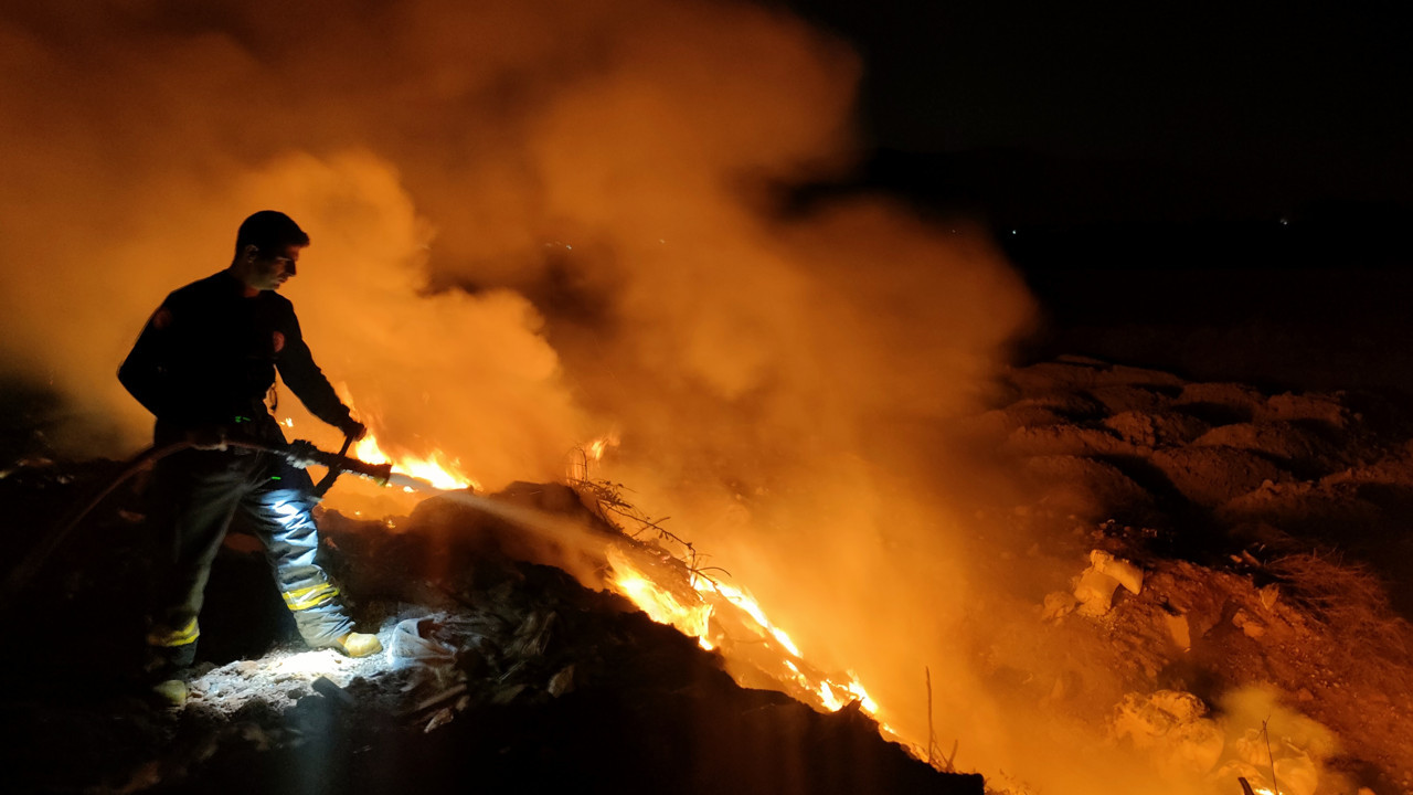 Döküm sahası alev alev